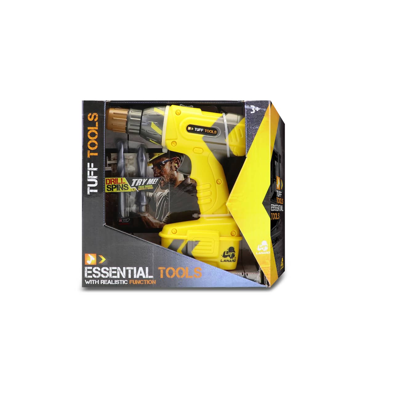 Lanard® Tuff Tools Pretend Play Toy Power Drill w/ Realistic Functions